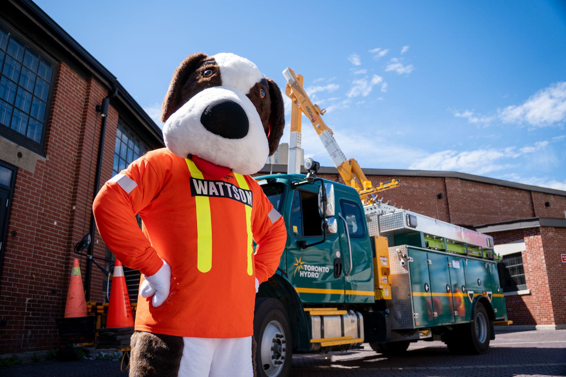Wattson, Toronto Hydro's official mascot.