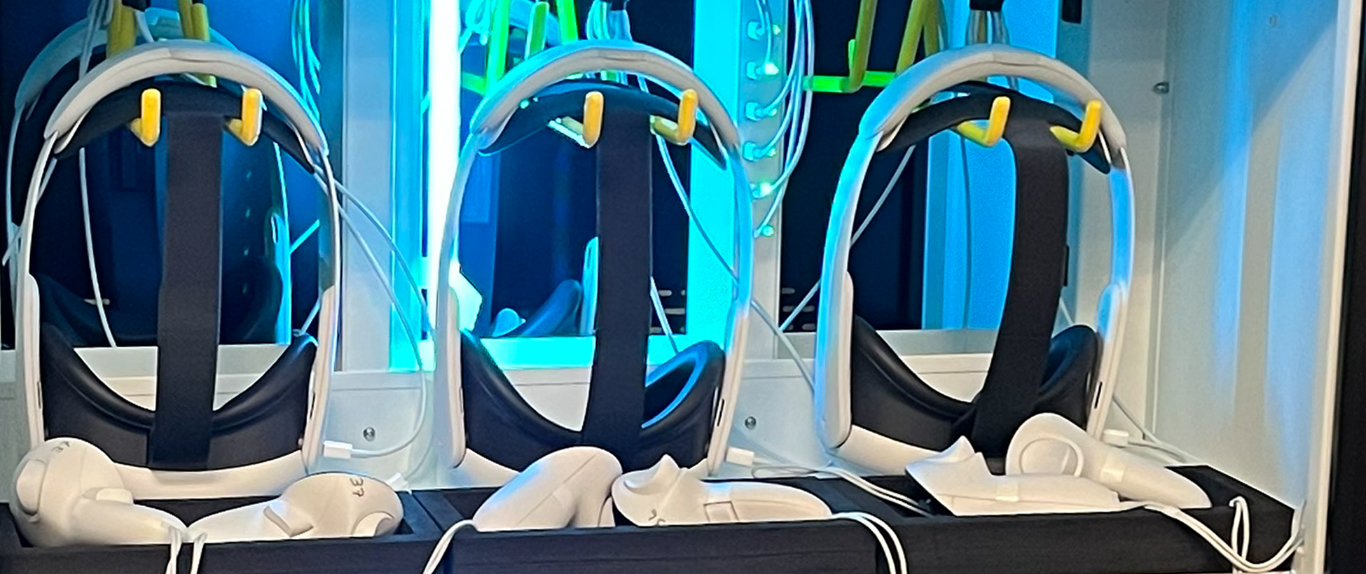 Virtual reality headsets.